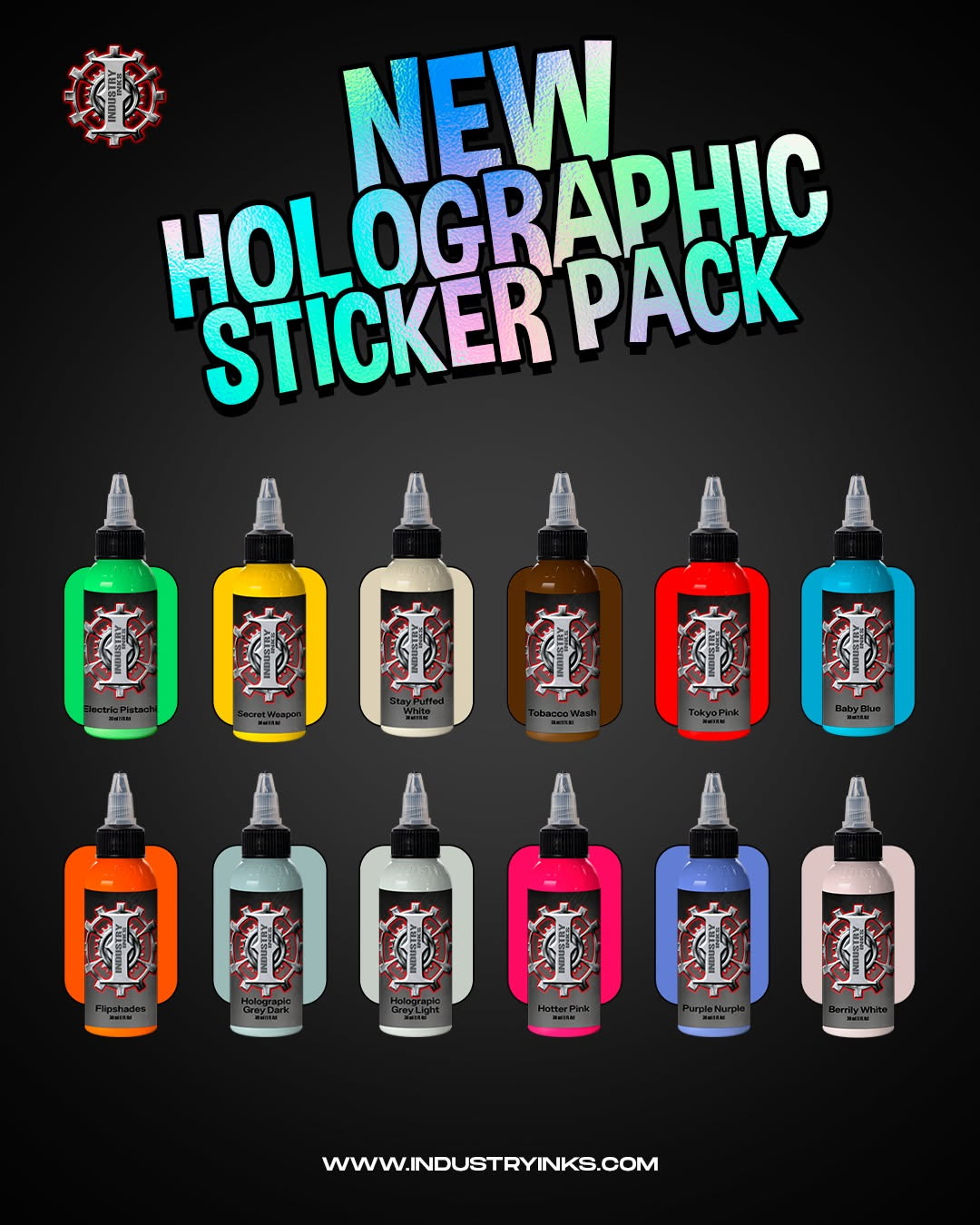 Holographic Sticker Color Set