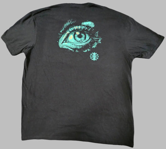 T-Shirt - Black with with Aqua Eye
