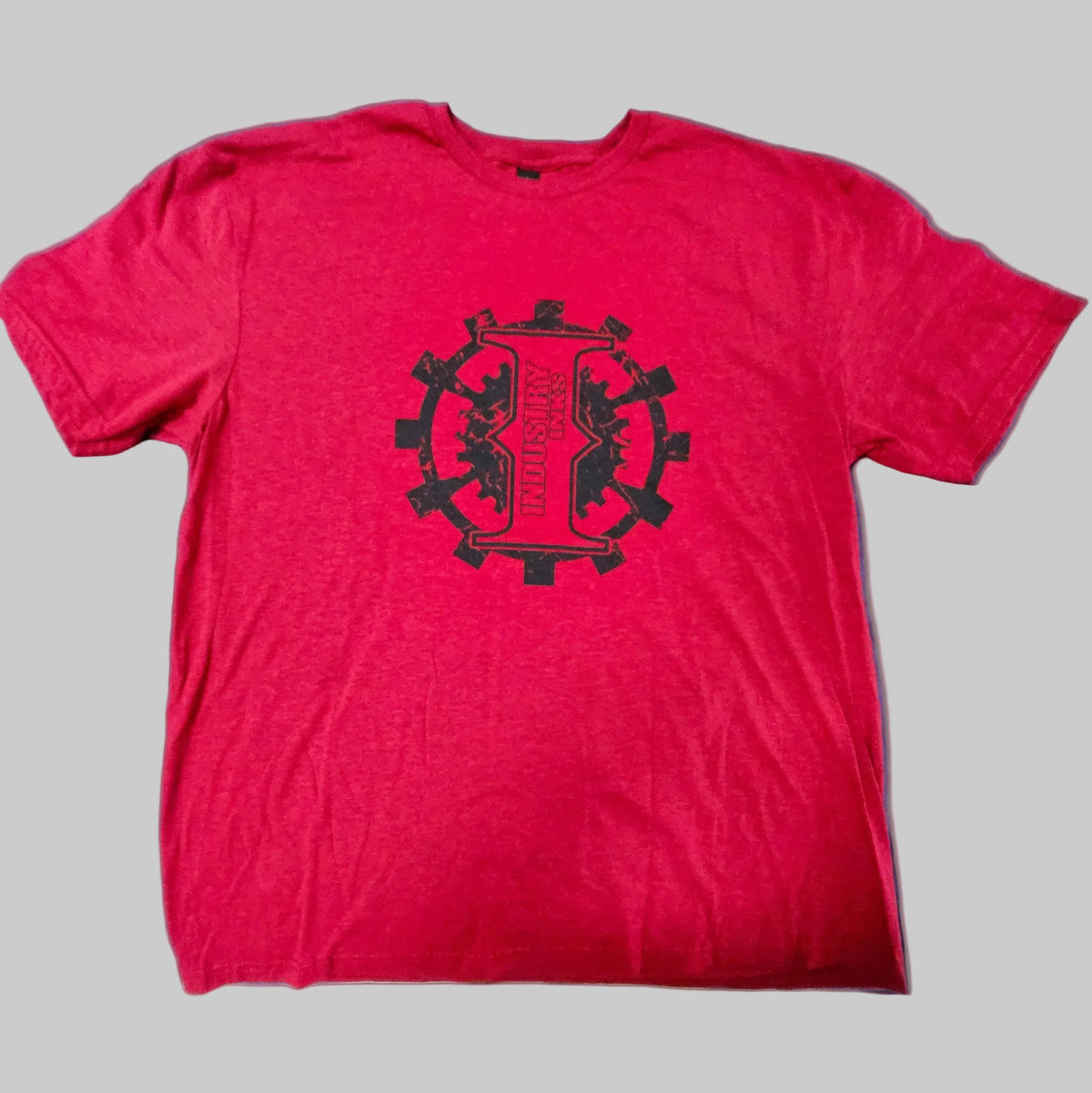 T-Shirt - Heather Red with Black Industry Inks Logo