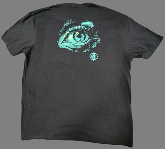 T-Shirt Black with with Aqua Eye