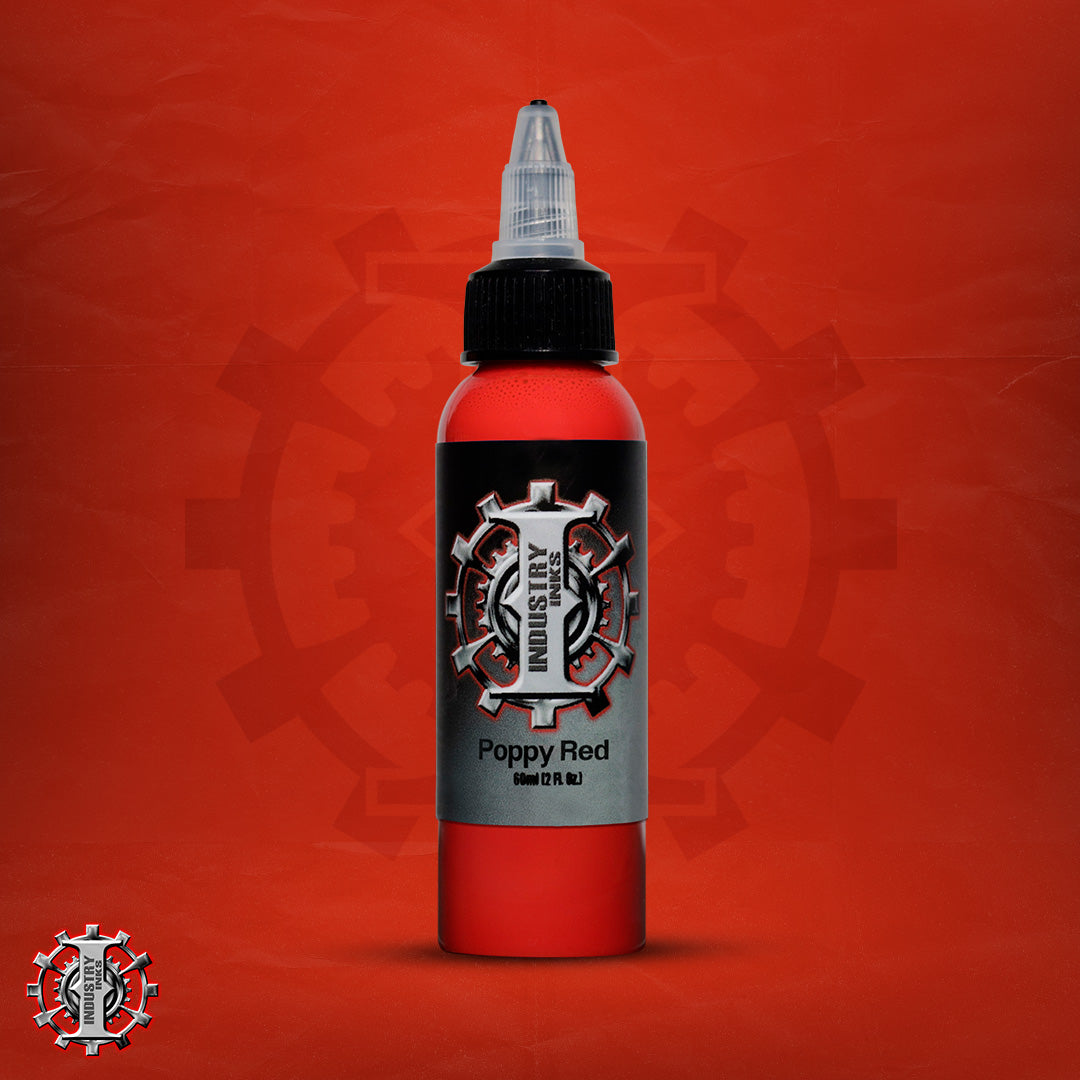 Poppy Red (A bright Orange Red) - Industry Inks