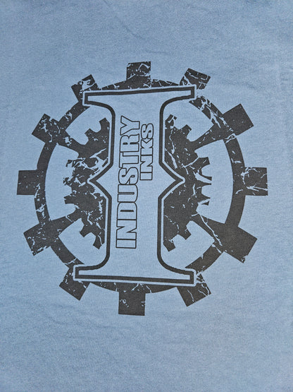 T-Shirt - Blue/Gray with Black Industry Inks Logo