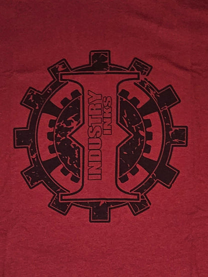 T-Shirt - Red with Black Industry Inks Logo